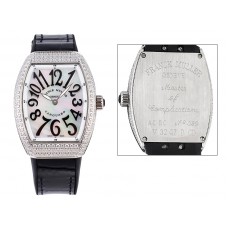 Replica Uhren Franck Muller Vanguard V32 Lady Diamonds 1088ETA - Quarzweg mit Abgleichhysterese