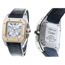 Nachbau Uhren Cartier Santos 100 Chrono 380ETA - wie beim Sonnenuh 