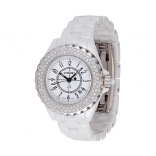 Falsche Uhren Chanel J12 white 483ETA - Glas mit breite Ablesewinkel