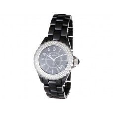 Gefalschte Uhren Chanel J12 black 492ETA Quarz Werk mit keramischer Scheibenkondensator 