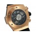 Replika Uhren Hublot Big Bang Unico King Gold Ceramic 978ETA mit silberne Stellscheibe